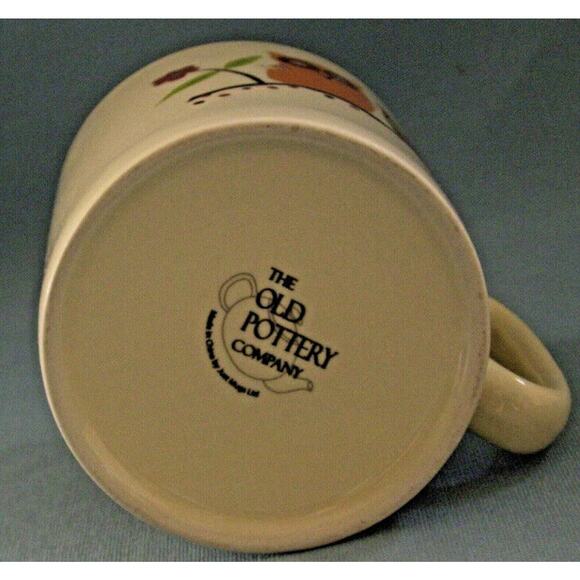 Owl Coffee Cup Mug Large The Old Pottery Company Beige Color Drinking Tea - Picture 3 of 5